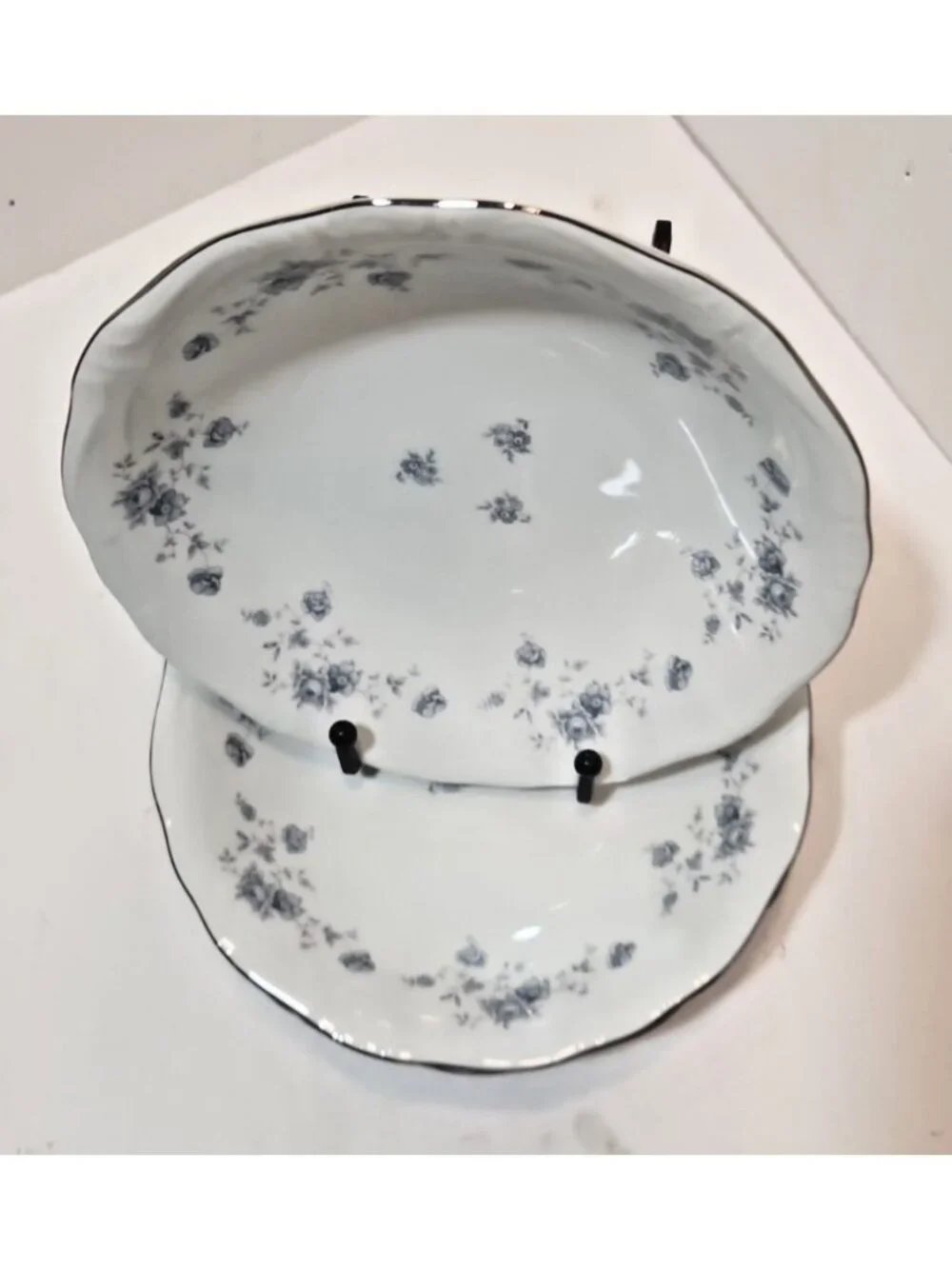 Vtg Johann Haviland Blue Garland Soup Cereal Pasta Bowls 7.5
